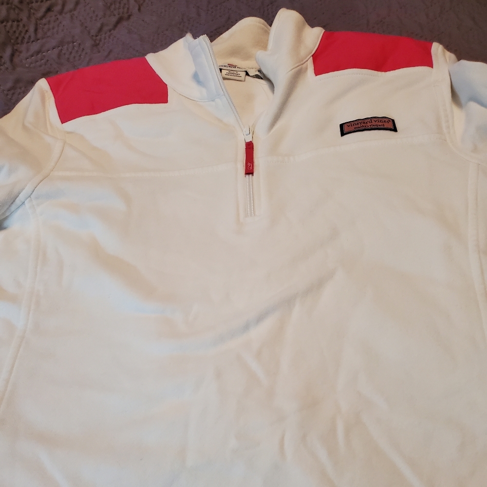 Vineyard Vines white/pink xl